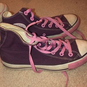 Purple/pink All Star Converse Shoes
